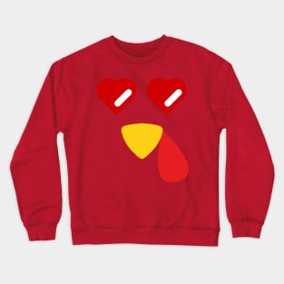 Turkey Face Costume T-Shirt Crewneck Sweatshirt